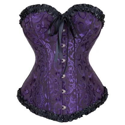 Elegant Floral Lace Corset Top