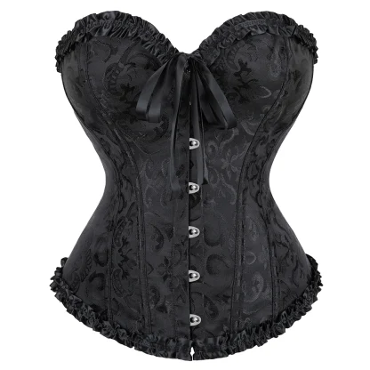 Elegant Floral Lace Corset Top - Image 4
