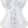 Floral Lace-Up Corset Top