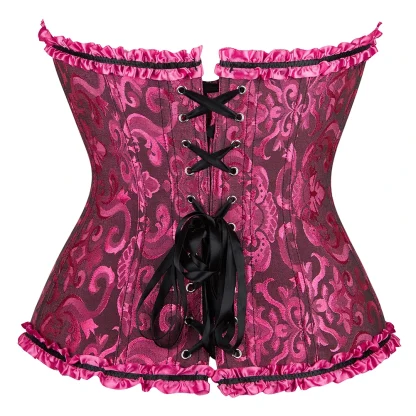 Elegant Floral Lace Corset Top - Image 6