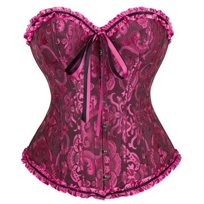Elegant Floral Lace Corset Top - Image 5