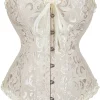 Floral Lace-Up Corset Top - Image 5