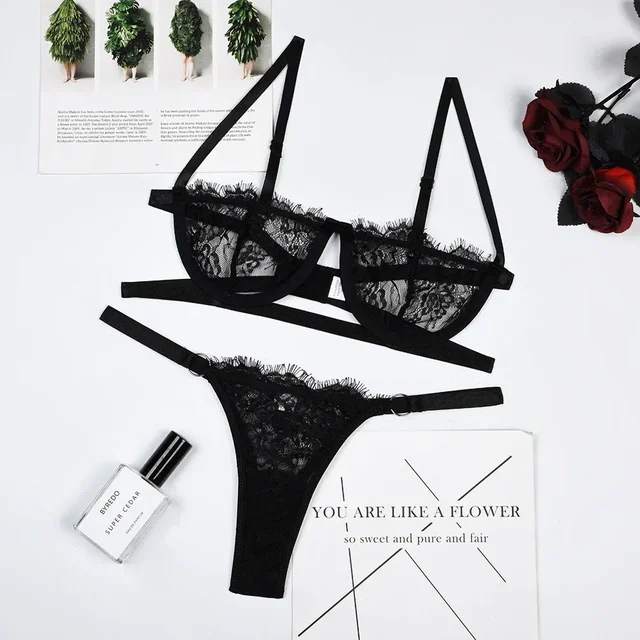 Sexy Sheer Lace Lingerie Set | Free Shipping!