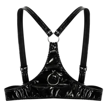 Open Cup Bra with Wide Straps - Image 3