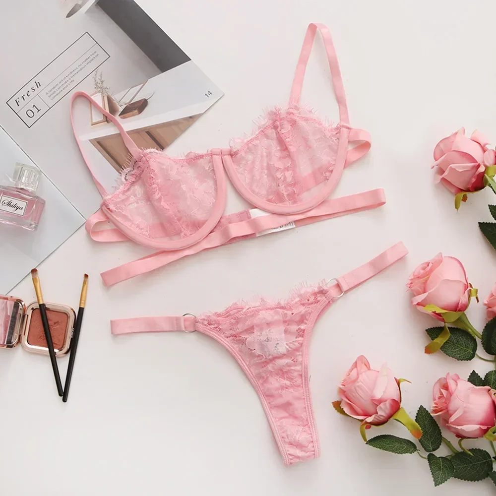 Sexy Sheer Lace Lingerie Set