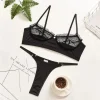 Transparent Lace Lingerie Set - Image 4