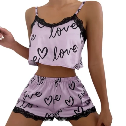 Crop Top and Short Pajama Set - Image 4