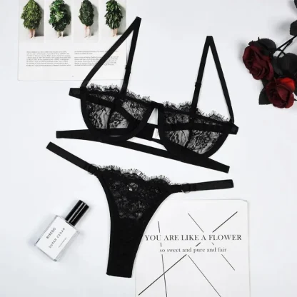 Elegant Transparent Lingerie Set - Image 5